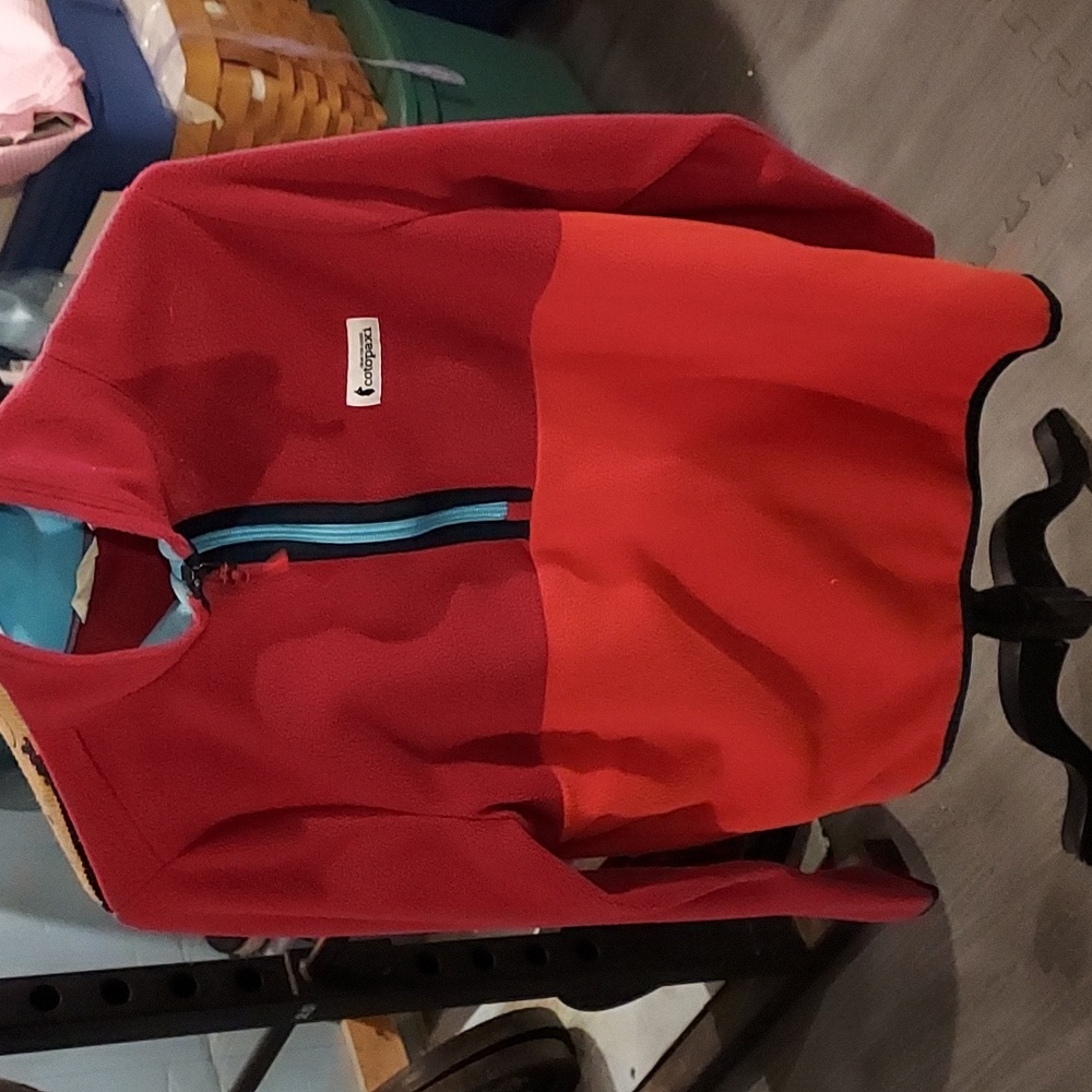 Cotopaxi Two-Tone Red Pullover with Quarter Zip